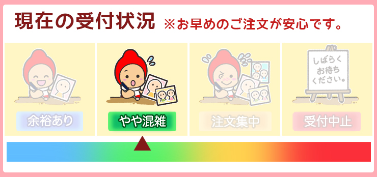 現在の受付状況