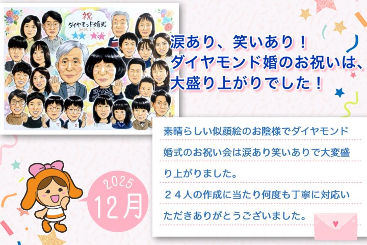 似顔絵ピックアップ2025年12月の作品