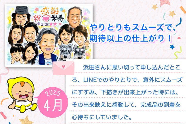似顔絵ピックアップ2025年4月の作品