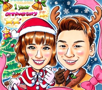 オプションを追加した似顔絵サンプル⑥